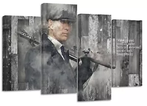 pe@ky Scheuklappen Tommy Whisky Zitat, geteilte Leinwand Drucke - Bild 1 von 9
