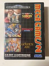 Mega Games 2 Sega Megadrive: Golden Axe, Shinobi, Streets Of Rage Tested Working