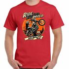 Biker T-Shirt Mens Motorbike Motorcycle Bike Indian Engine Top Ride Loud Funny