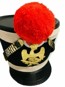 Napoleonische Ära napoleonische weiße Shako-Mütze + rote Bommel mit Express kostenloser Versand - Bild 1 von 5