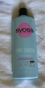 Syoss Pure Smooth Shampoo 500ml Bottle - Brand New & Unused - Picture 1 of 6
