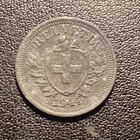  1944 Switzerland One Rappen Coin