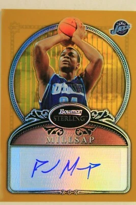 Paul Millsap Jazz Autographed 2007 Bowman #/219 Signed 71 Refractor Card  - Image 1 of 3