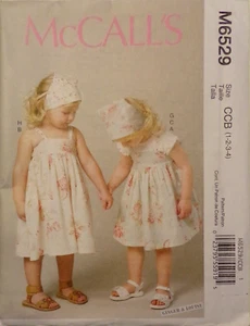 Toddler Girl assorted Clothing SZs 1-2-3-4 Sewing Pattern McCall's M6529 NIP - Picture 1 of 2