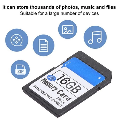 Photos Music Files Storage High Speed Memory Card For Elite Pro MP3 MP4 Camer AU - Image 1 of 4