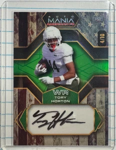 Tory Horton 2024 Wild Card Auto Mania Rookie Auto /10 Seattle Seahawks RC NUMBER - Picture 1 of 3