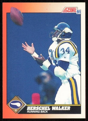1991 Score #348 Herschel Walker Minnesota Vikings Card - Image 1 of 2