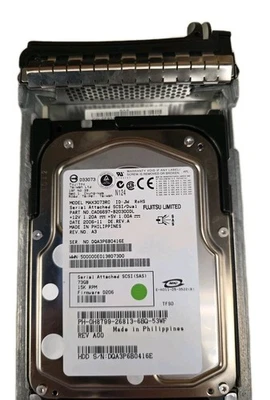 Fujitsu 73GB SAS 15000RPM Hard Drive - MAX3073RC With Caddy Ref508 - Image 1 of 4