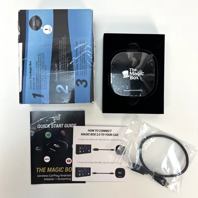 The Magic Box 2.0 Wireless CarPlay Android Auto Adapter NEW OPEN BOX - Image 1 of 4