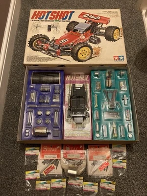 NEW TAMIYA VINTAGE 1/10 RC 58047 5847 4WD KC HOT SHOT HOTSHOT ORIGINAL & HOP UPS - Image 1 of 4