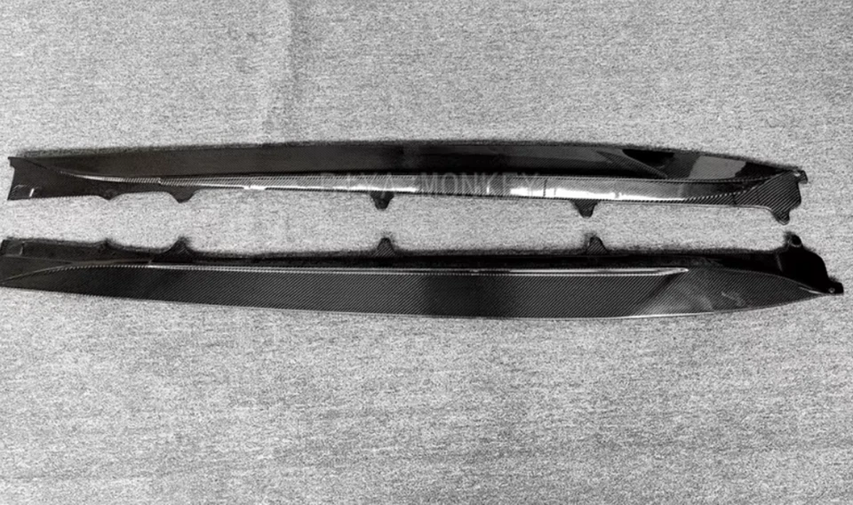 Real Carbon Fiber P7 Style Skirt Side Splitter Cover For Jaguar F-TYPE 2013-2019 — 第 1/4 张图片