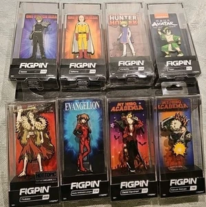 Anime FiGPiN Set 8 Pins | One Punch, My Hero, Evangelion, Chase, Exclusive - Bild 1 von 3