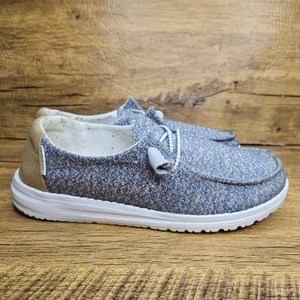 Hey Dude Wendy Mustard Mix Slip on Sneaker shoe sz 6 womens - Picture 1 of 9