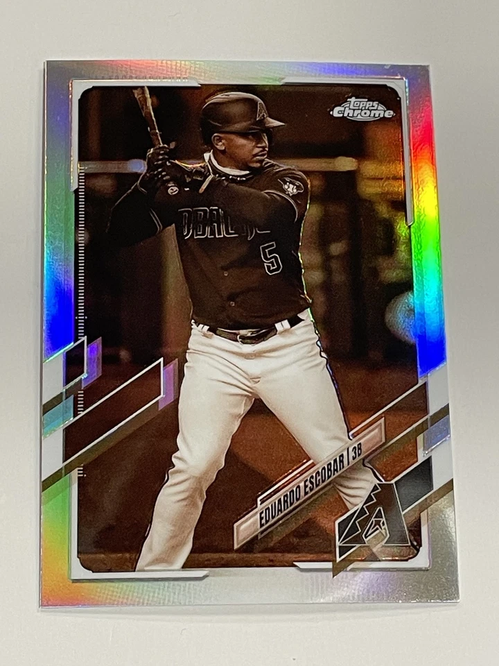 2021 Topps Chrome Baseball Sepia Refractor - Eduardo Escobar - Diamondbacks - Image 1 of 2