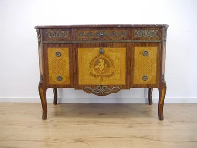 Louis Seize Kommode Silberschrank Rosenholz, Palisander  Bronze Beschläge 1950 - Bild 1 von 4