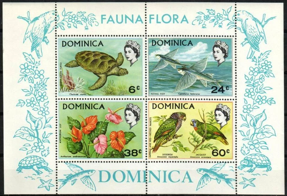 Dominica Stamp 300a  - Fauna Flora - Image 1 of 1