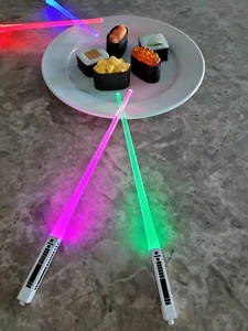 Chop Sticks Lightsaber Color Change Chop Sticks Light up 9 Colors in one Saber - Picture 1 of 12