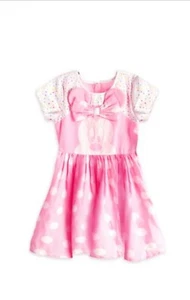 AUTHENTIC disney Minnie Mouse pink polka dot dress costume for Girls - Picture 1 of 1