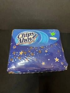 Chips Ahoy Cookies Twin Sheet Set BRAND NEW NOS Novelty Advertising Milk Galaxy - Picture 1 of 14