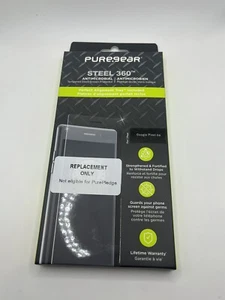 Pure Gear Steel 360 Screen Protector with Alignment Tray for Google Pixel 6a - Picture 1 of 3