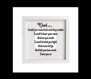 Vinyl Decal/Sticker Dad For Fathers Day , birthday Memorial For Ribba - Picture 1 of 1