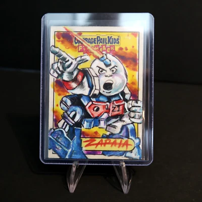 2010 GARBAGE PAIL KIDS ROY BOT FLASHBACK S1 SKETCH CARD JEFF ZAPATA CS - Image 1 of 4
