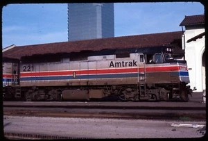 Original Rail Slide - AMTK Amtrak 221 San Deigo CA 2-20-1983 - Picture 1 of 1