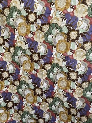 Benadictus Floral Victoria & Albert Museum for Rowan Cotton Fabric 44" wide 1 yd - Image 1 of 4