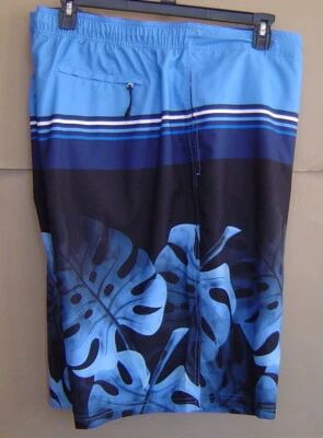 NUEVO CON ETIQUETAS $70 ROUNDTREE & YORKE Hombres 4XB Grande BAÑADOR BOARDSHORT Piscina Azul ST5MR380B Foto 1 de 3