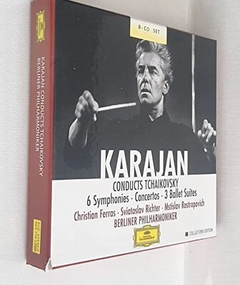Karajan Conducts Tchaikovsky, Christian Ferras,Sviatoslav Richter 8CD 2001 DG - Image 1 of 2
