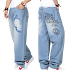 Men's hip-hop jeans loose street style hip-hop pants HOT