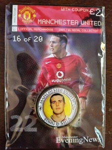 John O'Shea Manchester United 2005 - 2006 Collectors Medal Coin - Picture 1 of 2