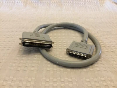 SCSI Cable DB25 to CN50 SCSI Cable 38 Inches Length Gray Color Tested - Image 1 of 3