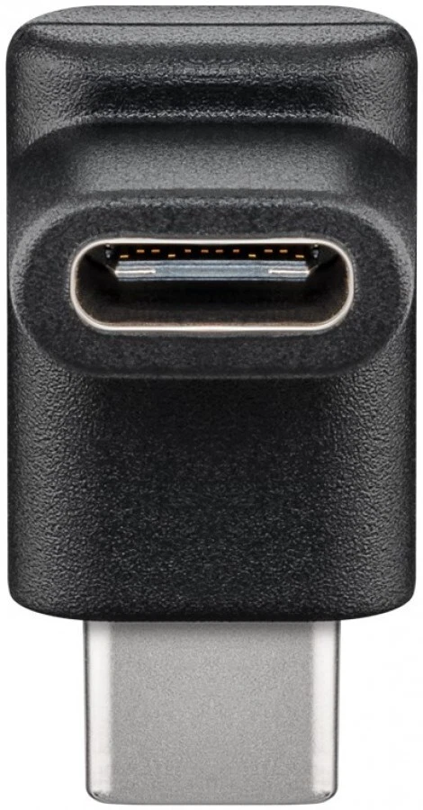 Adapter USB-C™ auf USB-C™ 90°, schwarz - Bild 1 von 1