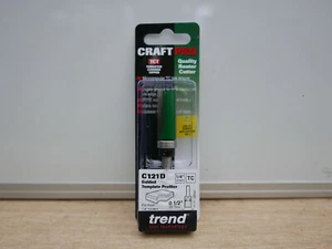 TREND C121DX1/4TC C121D 1/2" guided router bit template profiler 1/4" shank - Picture 1 of 1