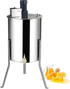 Electric Honey Extractor 4/8 Frame Stainless Steel Beekeeping Extraction Spinner - Picture 1 of 15