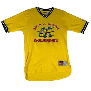Vintage Rawlings South Knoll Wolverines Jersey Size M Rare EUC #22 Yellow - Picture 1 of 12
