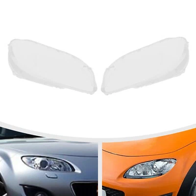 Left & Right Front Headlight Lens Shell For Mazda MX-5 Miata 2009-2015 US New - Image 1 of 4