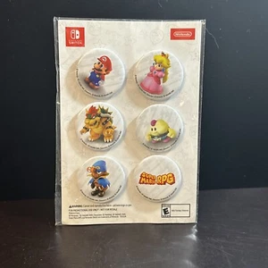 Super Mario RPG 6 Button Set Promo Nintendo Switch Pins GameStop Exclusive New - Picture 1 of 4