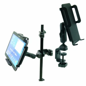 Large Heavy Duty C-Clamp Music Stand / Desk  Mount for Galaxy Tab 4 (10.1) - Picture 1 of 7