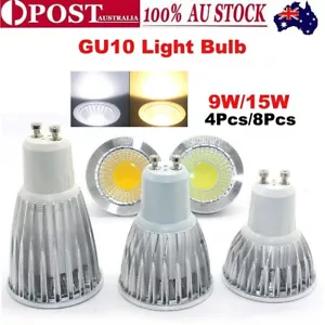 4/8x GU10 9W 15W LED Light Bulbs Spotlight Warm Cool White Downlight Lamp Globe - Picture 1 of 13