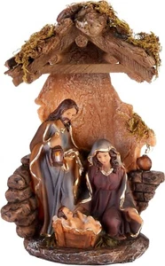 BRUBAKER Krippen-Set - Heilige Familie - 10 Zoll Tischplatte Weihnachtsdekor - Bild 1 von 9