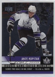2006-07 Upper Deck Rookie Game-Dated Moments Anze Kopitar #RGD12 Rookie RC