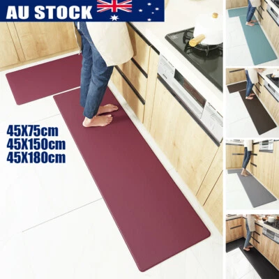 COSMOS 8MM Non-Slip Home Kitchen PU Door Mat Waterproof Floor Rug Carpet Thick Soft b