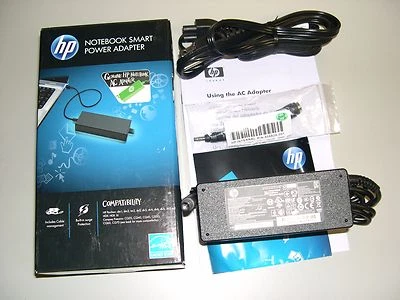 HP 90W Smart Original Genuine AC Adapter for HP Laptops 489210-003 KG298AA#ABA - Image 1 of 4