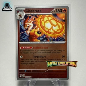 Cinderace 028/132 Reverse Holo Pokemon TCG: Mega Evolution MINT SHIPPED TODAY - Picture 1 of 2