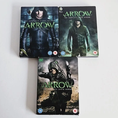 Arrow DC Comics Series DVD Boxset Bundle Lot Seasons 1 First, 3 Third & 6 Sixth  - Image 1 of 4