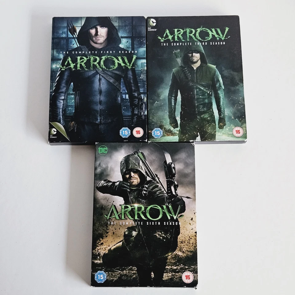 Arrow DC Comics Series DVD Boxset Bundle Lot Seasons 1 First, 3 Third & 6 Sixth  - Image 1 of 4