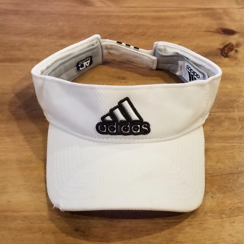 Adidas Visera Sombrero Gorra Correa Trasera Blanco Talla Única Golf Tenis Correr Foto 1 de 4