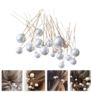 18 Pcs Pearl Hairpin Mother Ornaments Women Accessories for Wedding Bridal - Imagen 1 de 12